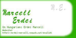 marcell erdei business card